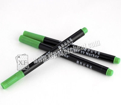 Verres de contact marqués lumineux de cartes de jeu d'encre invisible de stylo d'encre pour des jeux de poker